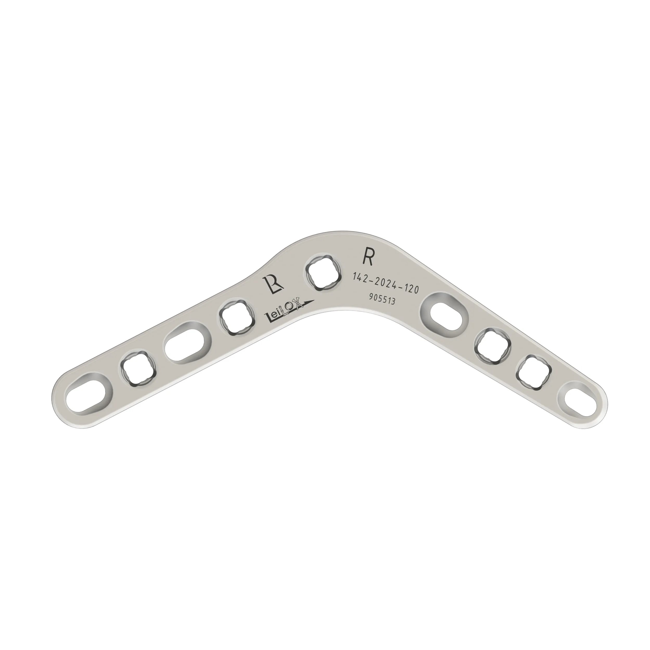 ארתרודסיס ננעלת, 2.0/2.4 מ"מ, Stainless Steel, בזוית 120 ובאורך 64 מ"מ- צד שמאל